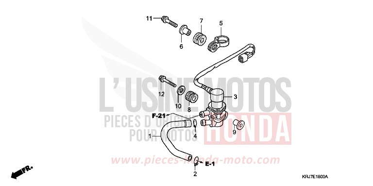 VALVE SOLENOIDE von S-wing ABS PEARL NIGHTSTAR BLACK (NHA84) von 2011